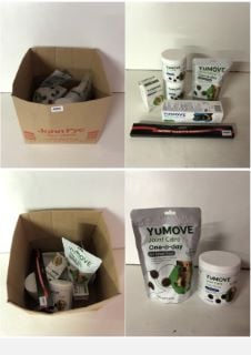 BOX OF PET PRODUCTS TO INCLUDE YUMOVE JOINT CARE BE 0B8/2026