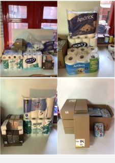 7 X BATHROOM PLUNGERS AND A LARGE QUANTITY OF BATHROOM TISSUE TO INCLUDE ANDREX