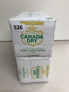 TWO CASES OF CANADA DRY GINGER ALE