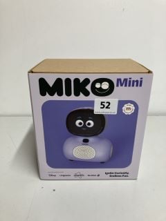 MIKO MINI AI ROBOT FOR KIDS INTERACTIVE ROBOT, PURPLE RRP:£114.85 (SEALED)