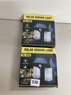 2 X SOLAR SENSOR LIGHTS