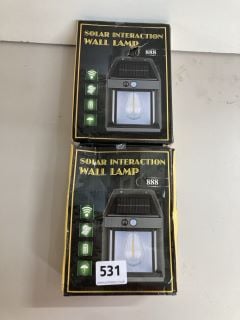 2 X SOLAR INTERACTION WALL LAMPS