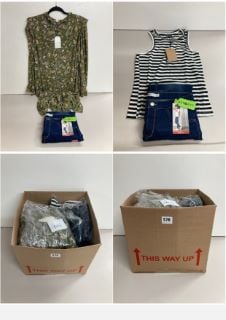 BOX OF MEN'S AND WOMEN'S CLOTHING MAINLY UNSEALED