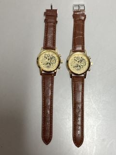 2 X WOKAI GENTS CHRONOGRAPHIC WRISTWATCH