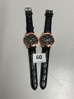 2 X WOKAI GENTS CHRONOGRAPHIC WRISTWATCH