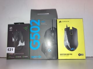 3 X GAMING MICE TO INCLUDE RAZER