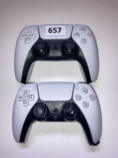 2 X SONY DUAL SENSE PLAYSTATION FIVE CONTROLLERS