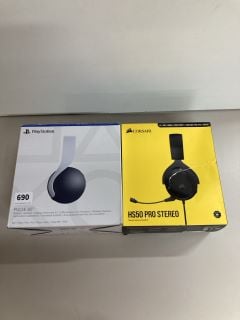 2 X GAMING HEADSETS TO INCLUDE SONY AND CORSAIR