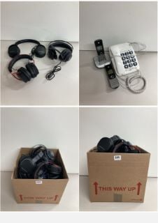 BOX OF GAMING HEADSETS