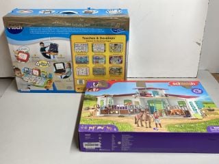 TOYS AND GAMES TO INCLUDE VTECH TOUCH AND LEARN ACTIVITY DESK