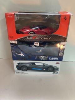 3 X R/C MODEL CARS