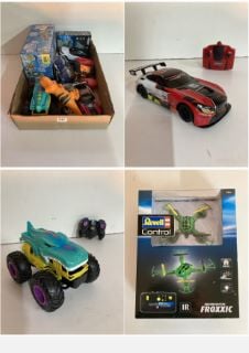 BOX OF VARIOUS R/C TOYS