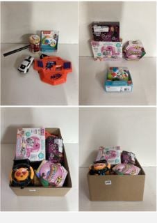 BOX OF CHILDRENS TOYS AND R/C CARS