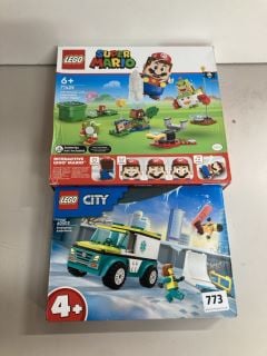 2 X LEGO SETS, CITY AND SUPER MARIO