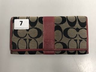 COACH WALLET (VAT ONLY PAYABLE ON BUYERS PREMIUM)