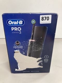 ORAL B PRO 3 ELECTRIC TOOTHBRUSH