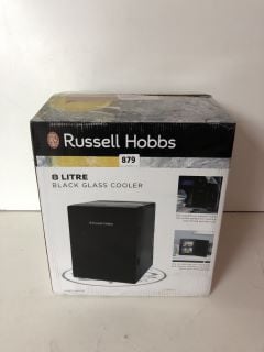 RUSSELL HOBBS 8 LITRE BLACK GLASS COOLER