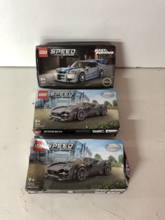 3X LEGO SETS TO INCLUDE SPEED CHAMPIONS