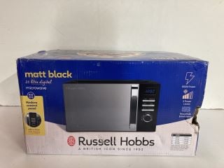 RUSSEL HOBBS MATT BLACK 20 LITRE DIGITAL MICROWAVE