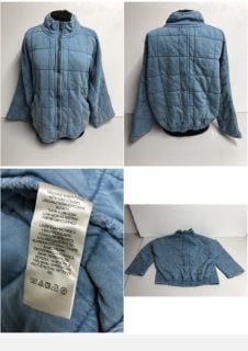 BLUE CHECKERED JACKET SIZE: UNKNOWN