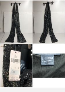 BLACK SEQUINNED JUMPSUIT RRP £180