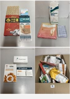 BOX OF PHARMACEUTICAL ITEMS TO INCLUDE VITAMIN SUPPLEMENTS