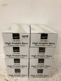 8X AMFIT EAT LOW SUGAR HIGH PROTEIN BARS CHOCOLATE FLAVOUR (BBE 04/10/2024)