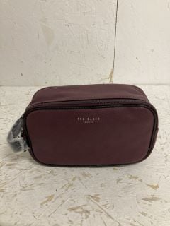 TED BAKER LONDON DOUBLE ZIP WASH BAG