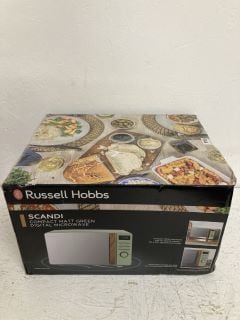 RUSSELL HOBBS SCANDI COMPACT MATT GREEN DIGITAL MICROWAVE