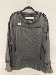 WOMENS GREY JUMPER SIZE: XL