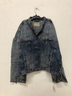 DIA DENIM MOTO SIZE: M RRP: £158 (INDIGO)