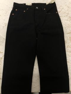 501 CROPPED JEANS SIZE: 27 RRP: 100 (BLK)