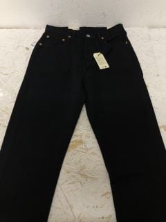 501 CROPPED JEANS SIZE: 27 RRP: 100 (BLK)