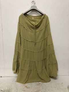 SIESTA MAXI DRESS SIZE: M RRP: £108 (OLIVE)