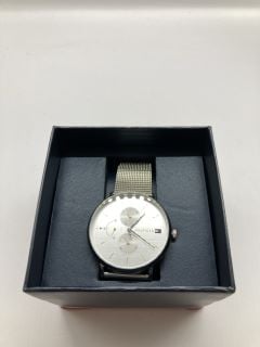 TOMMY HILFIGER MENS WATCH SILVER DIAL