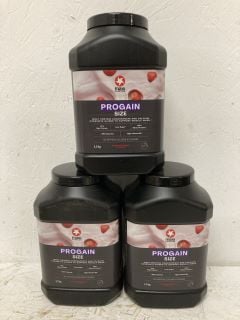 3 X MAXINUTRITION PROGAIN SIZE STRAWBERRY FLAVOUR (BBE 10/2024)