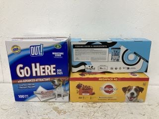 QTY OF PET ITEMS INC POOCH & MUTT COMPLETE WET FOOD GRAIN FREE, JUNK-FREE