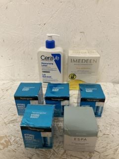 QTY OF ITEMS INC CERAVE MOISTURISING LOTION