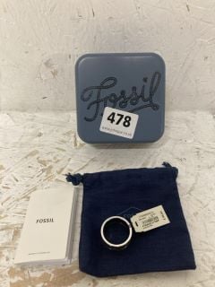 FOSSIL MENS DRESS RING (STAINLESS STEEL)