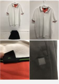 2 X HUGO BOSS ITEMS INC WHITE POLO SIZE 3 XL