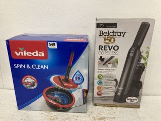 2 X CLEANING ITEMS INC BELDRAY REVO CORDLESS