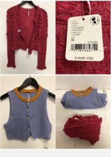 2 X CLOTHING ITEMS INC SAMMI CASHMERE VEST SIZE: XS