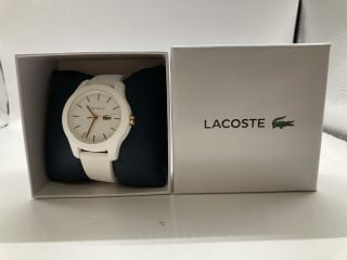 LACOSTE WOMENS WATCH WHITE DIAL