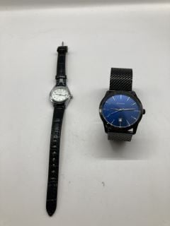 2 X SEKONDA WATCHES INC MENS JPN MOVEMENT