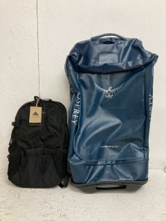 BURTON DAY HIKER 2.0 22L & OSPREY TRANSPORTER 90