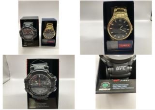 2 X MENS TIMEX WATCHES INC UFC 24HR CHRONOGRAPH & STEEL SOLAR