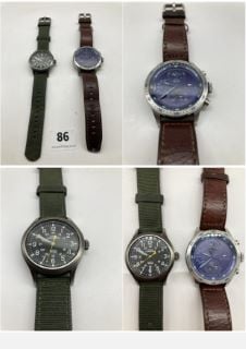 2 X MENS WATCHES INC TIMEX EXPEDITION INDIGLO WR50M & TOMMY HILFIGER