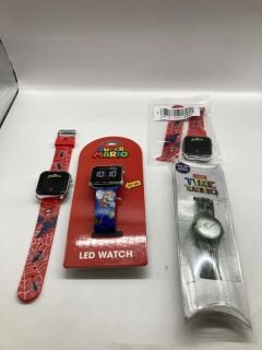 QTY OF WATCHES INC SUPER MARIO LED WATCH