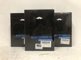 3 X BEARD GROOMING KIT CLEANSE & REFRESH