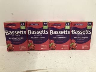 QTY OF BASSETTS VITAMINS STRAWBERRY FLAVOUR (BBE DEC/2024)